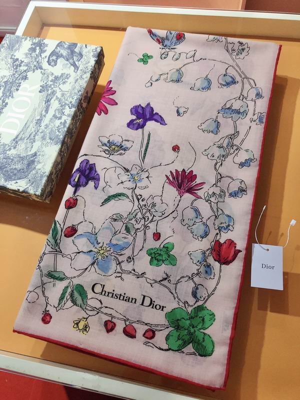 Dior 140X140cm 70%羊绒 30%真丝 E33